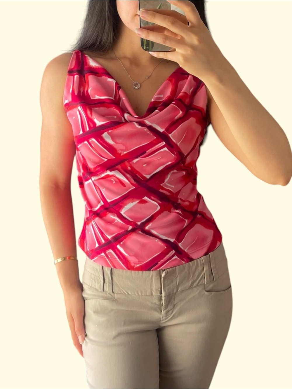 Vintage Y2K Charlotte Russe Cowl Neck Top
